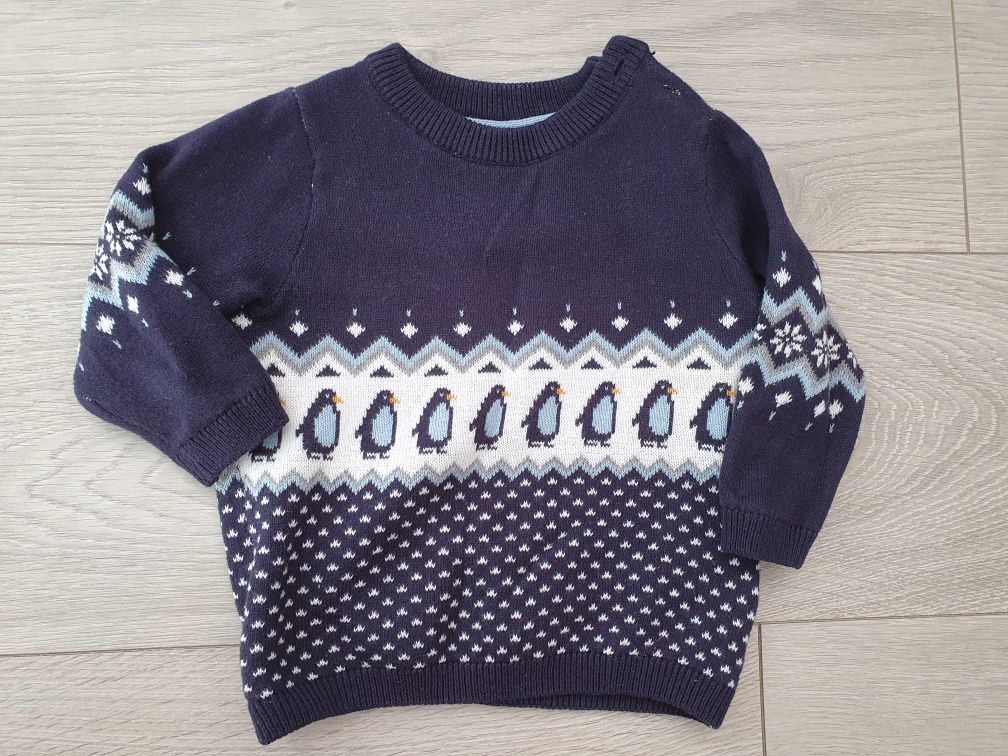 Sweter  świąteczny zimowy H&M rozm 68