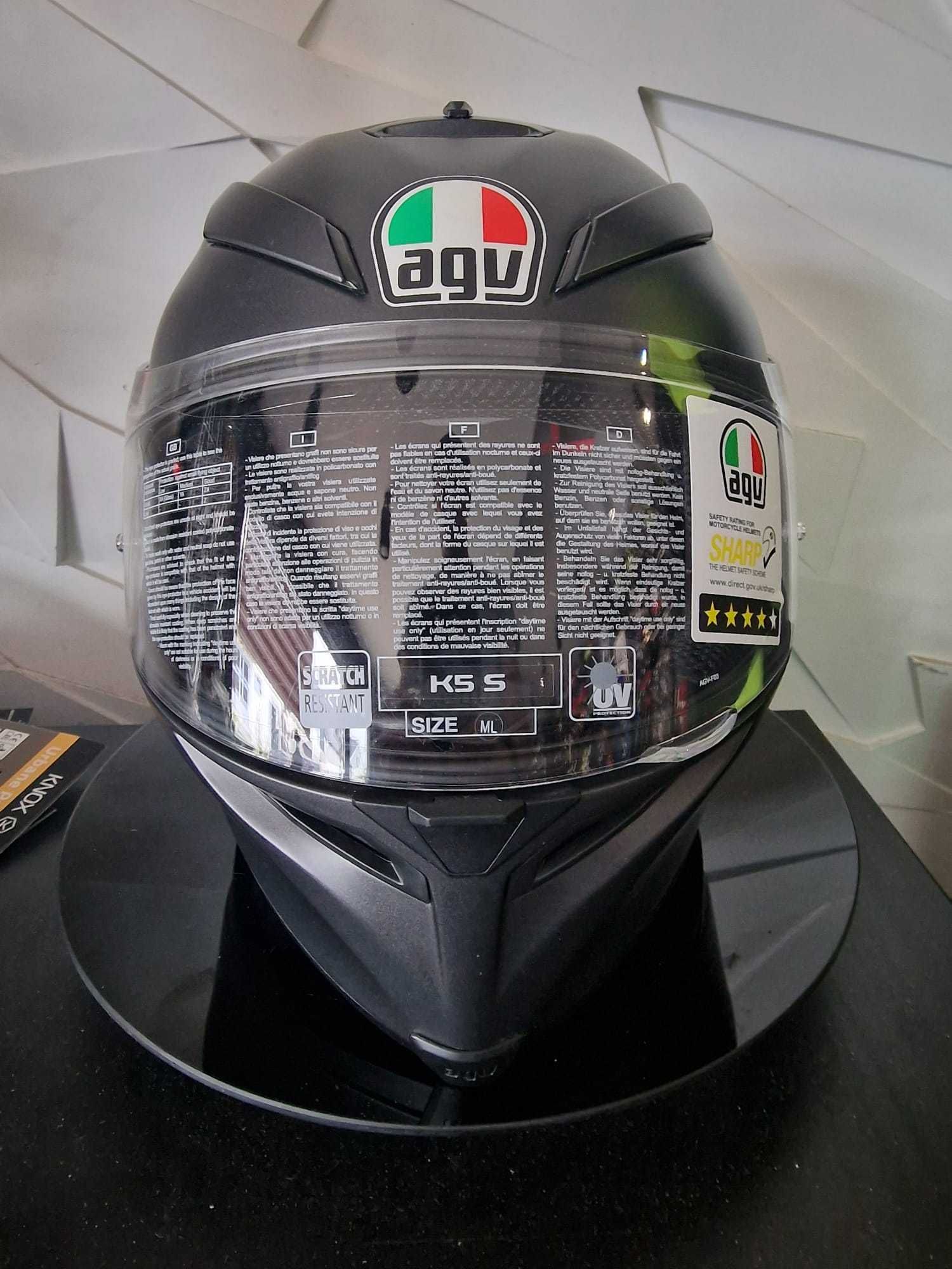 Kask AGV K5 S Black Mat ' 'ML Raty 0% FV ! WYSYŁKA CAŁA Polska