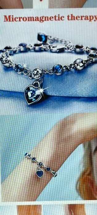 Bransoletka magnetyczna z serduszkiem