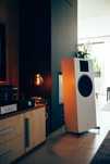 Designerskie kolumny do lampy AudioPhase Brown - białe