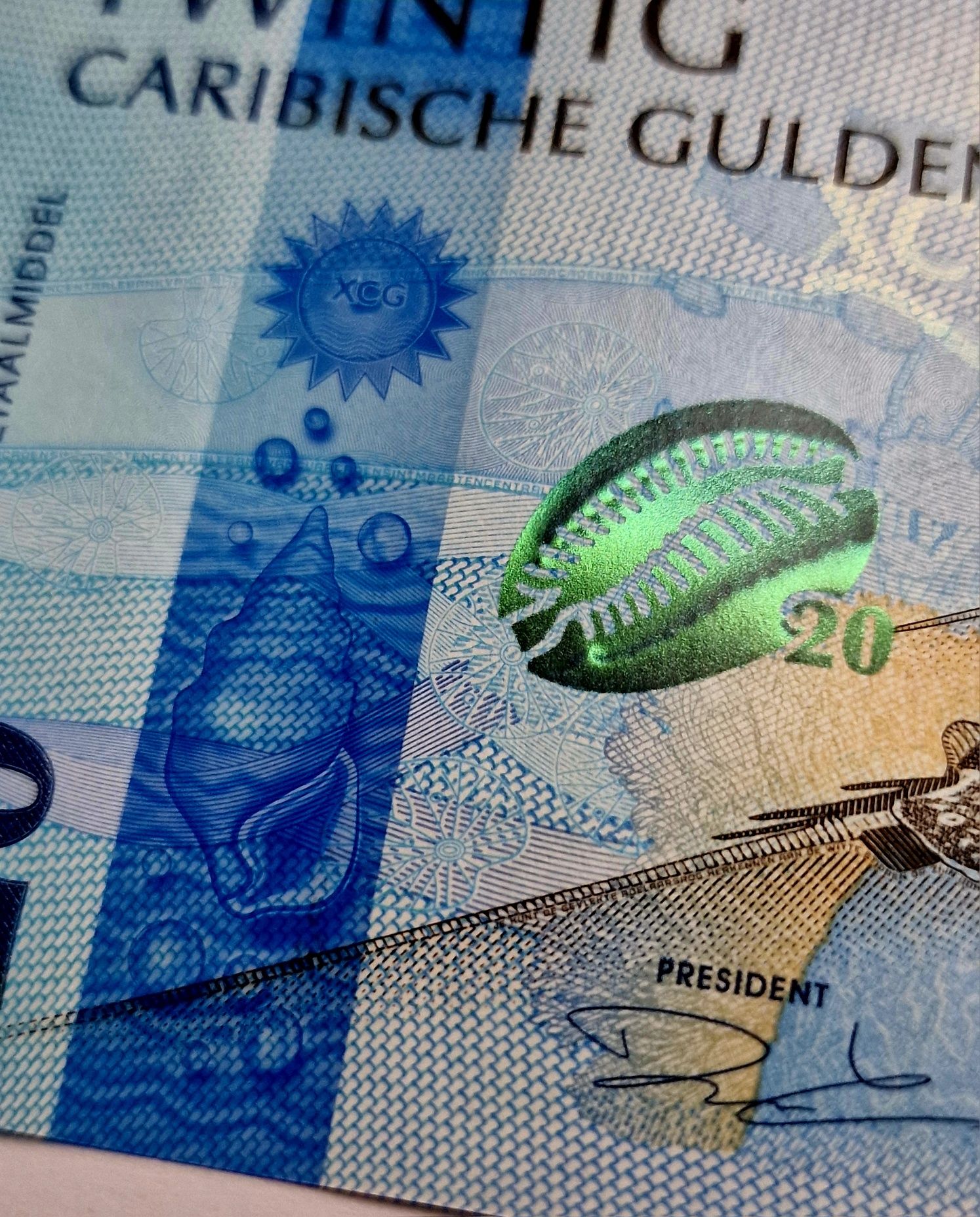 Banknot Banknoty CURACAO 20 gulden UNC