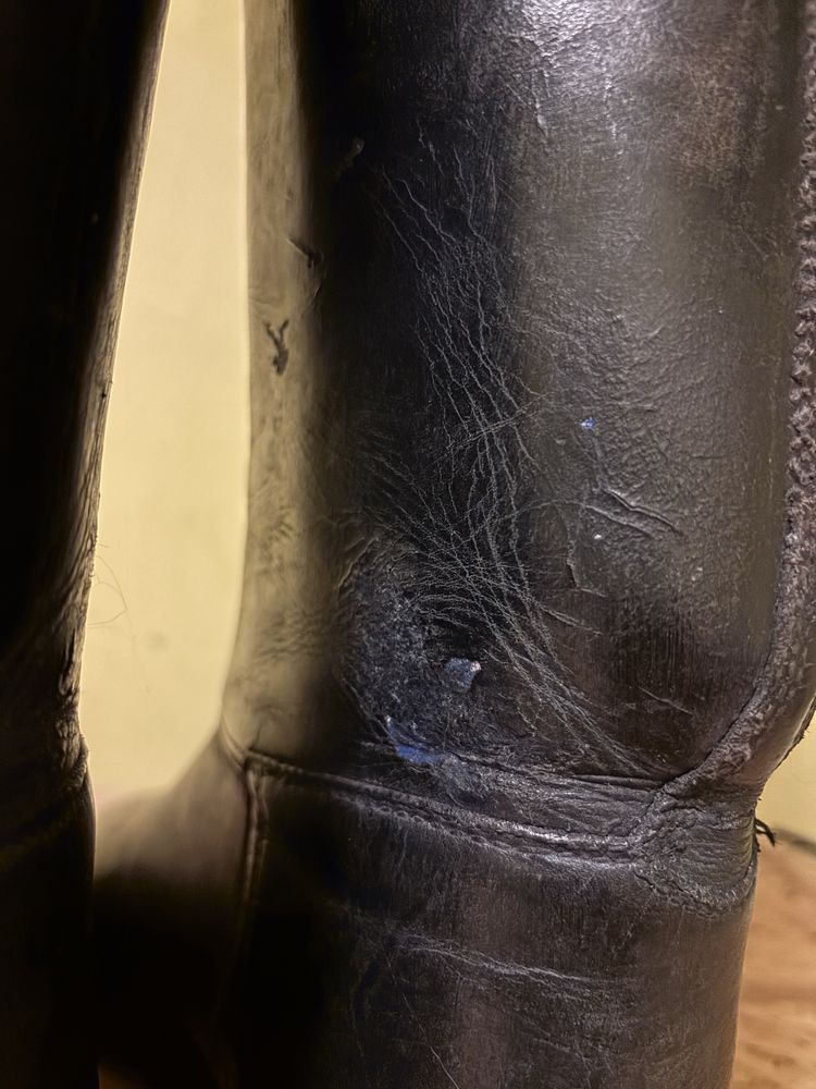 Buty oficerki jeździeckie powojenne z prawidłami rozmiar 38