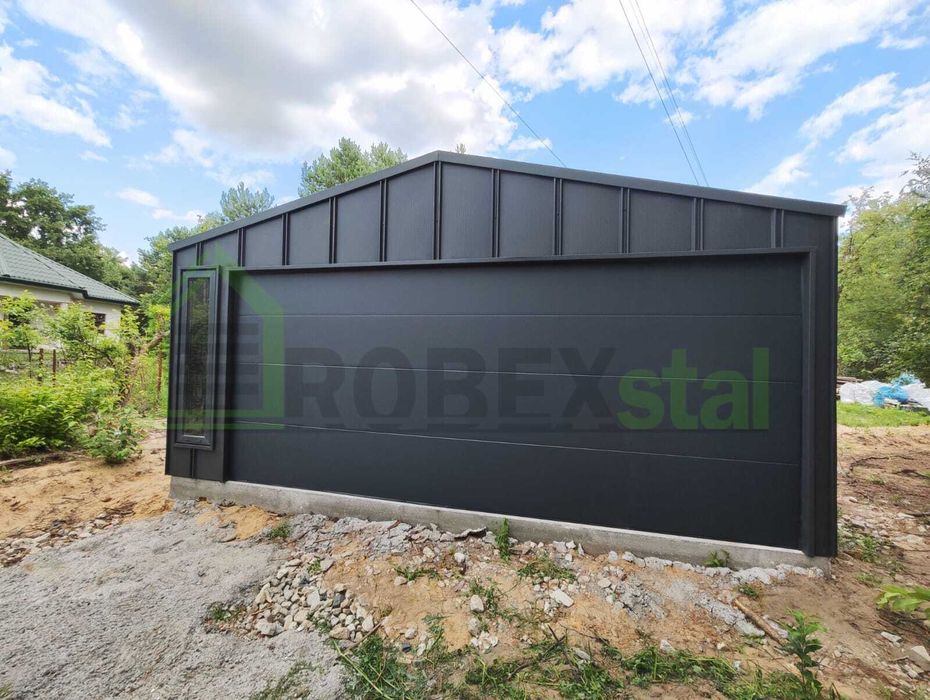 Garaż 6,00 x 5,80 m - blacha T-PANEL