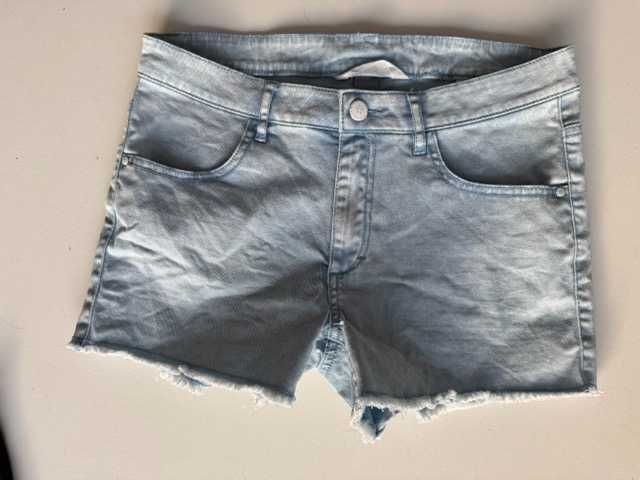 H&M jeansowe szorty poszarpane - roz. 170