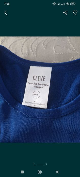 Koszulka termiczna 98-104 podkoszulek