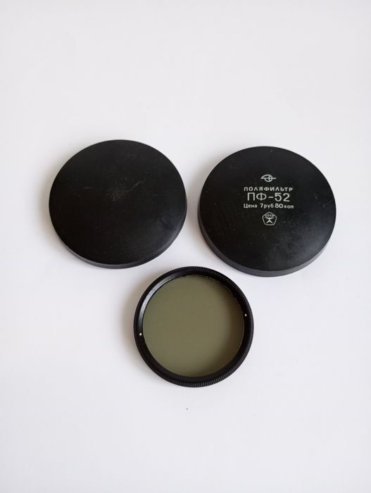 Поляфильтр ПФ 52 м52х 0,75 Светофильтр поляризационный Фото техника