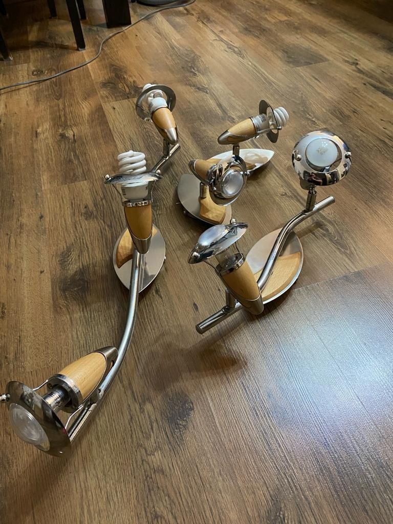 Komplet lamp 4 sztuki