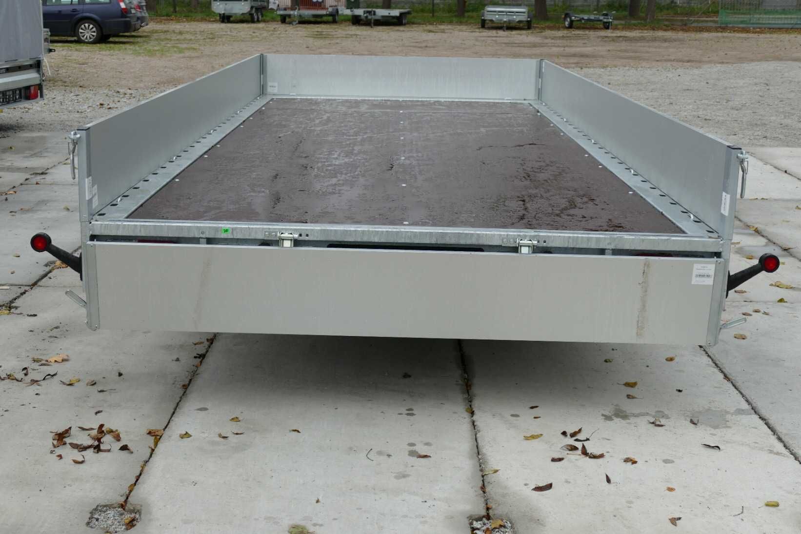 Przyczepa laweta platforma Martz GT Plateau 500/3 Burty Alu DMC 3500kg