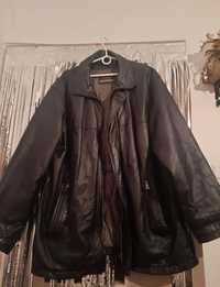 Czarna skórzana kurtka męska Trapper 42 XL