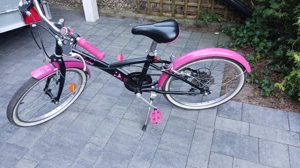 Rower dla dziewczynki różowy 20 cali BTWIN