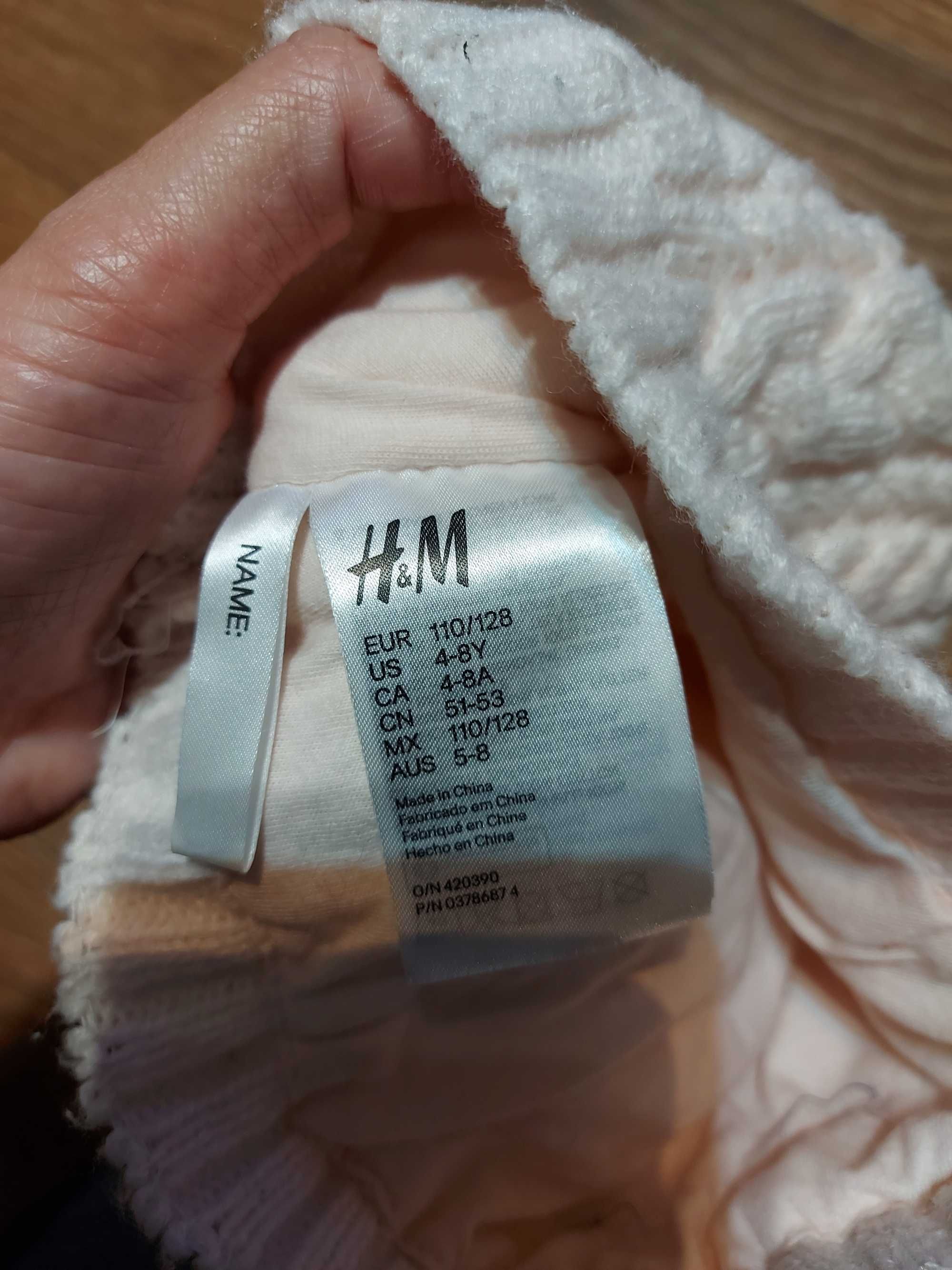 Czapka dziewczęca H&M rozmiar 110/128