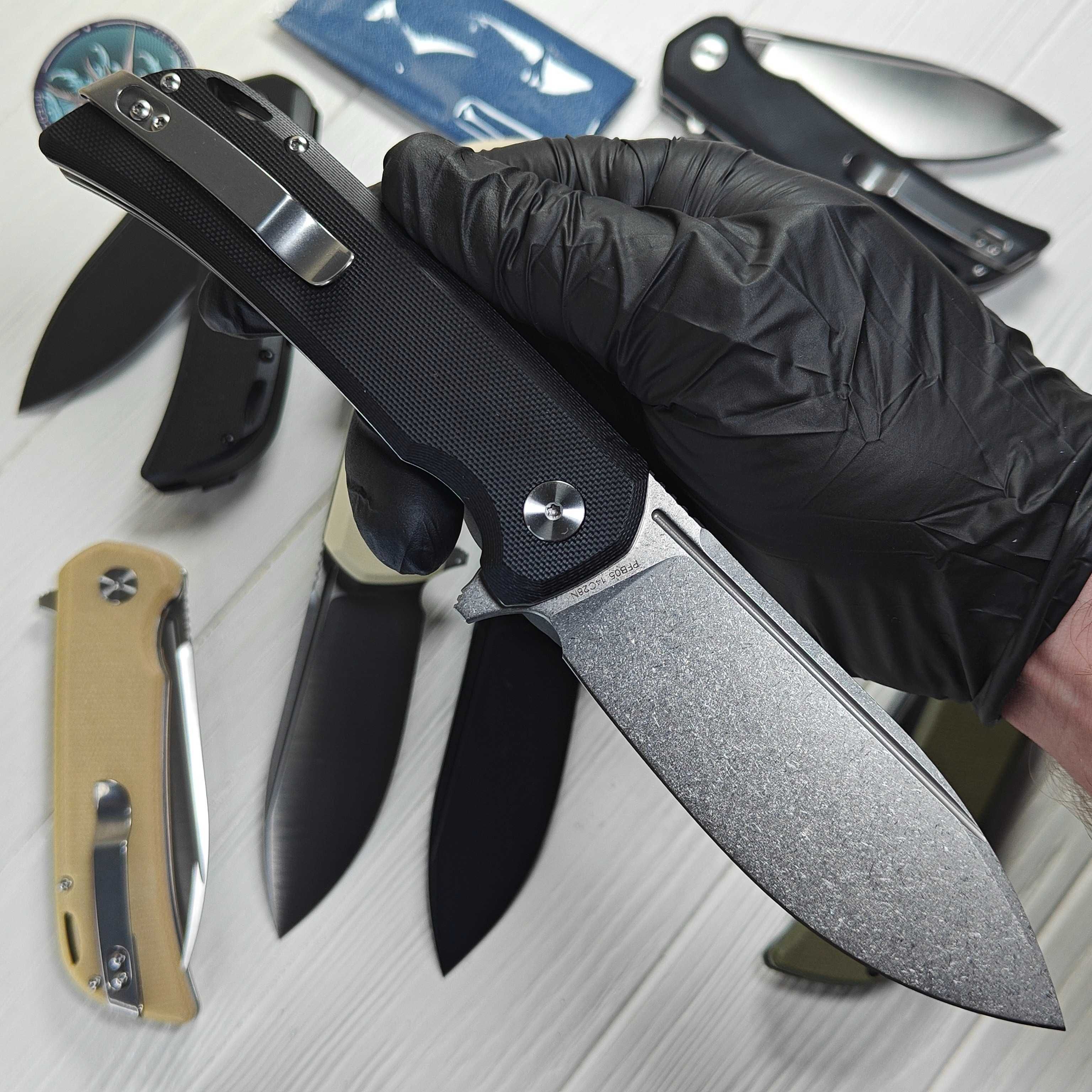 Складной нож PETRIFIED FISH PFB05 Tunny 14C28N (оригінал) ніж EDC