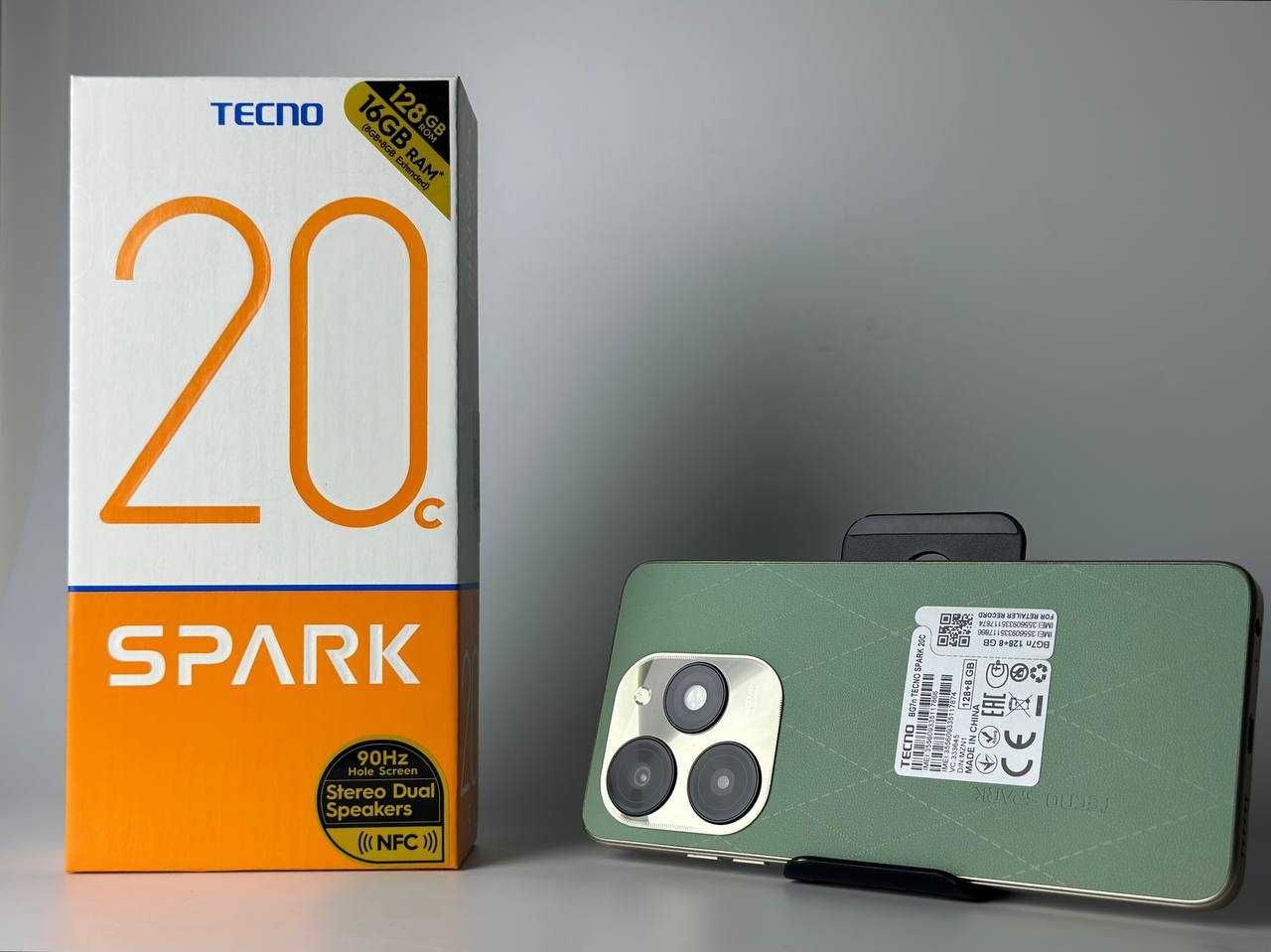 Мобільний телефон Tecno Spark 20C 8/128GB NFC Green Смартфон Купити
