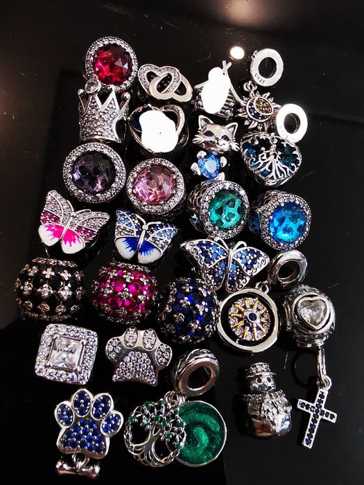 Charmsy do bransoletki. Nowe, srebrne s925