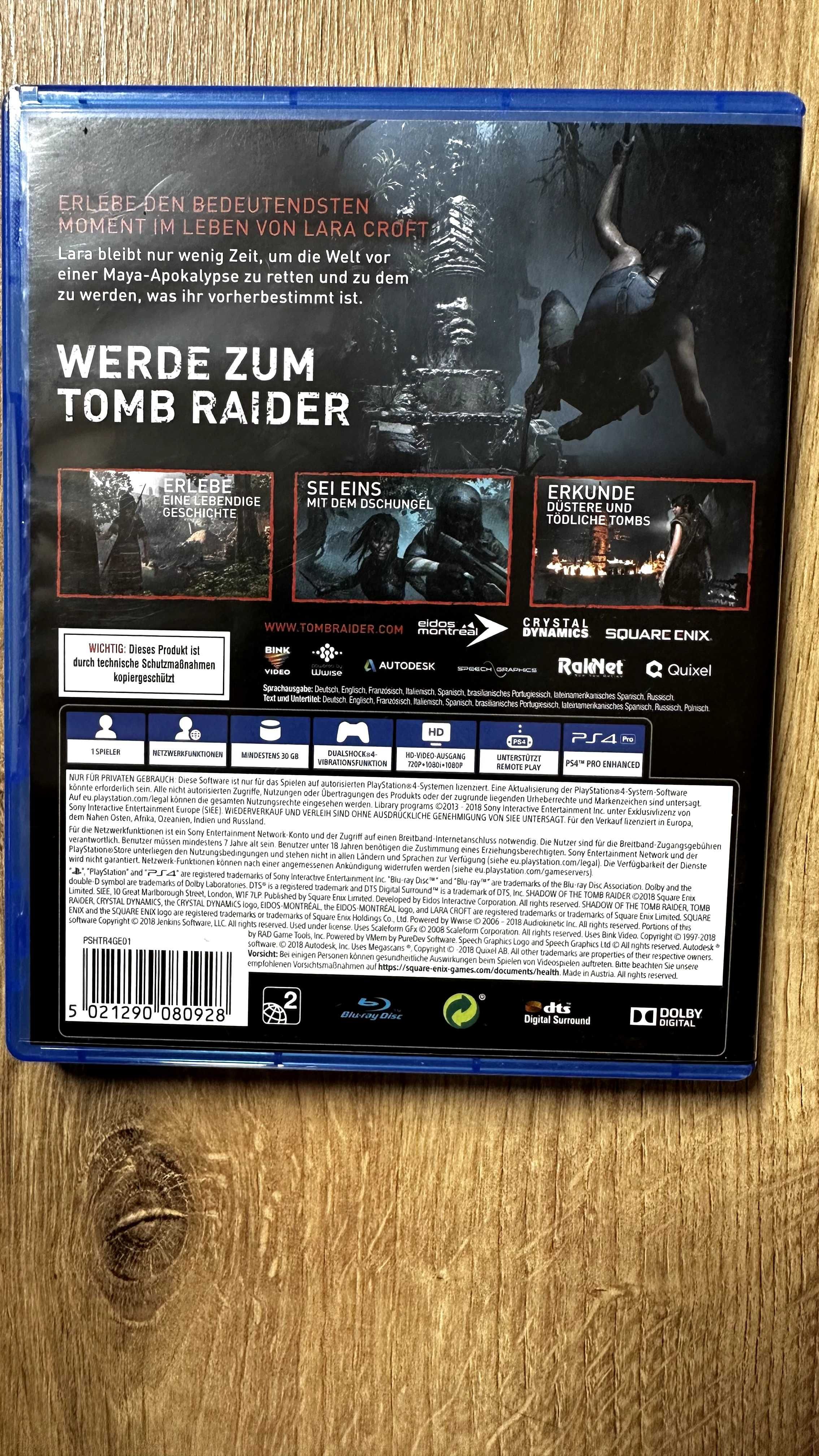 Shadow of the Tomb Raider PS4 (PL dubbing, stan BDB )