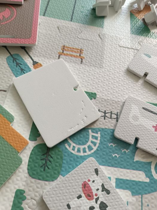 Piankowa mata dla dzieci Puzzle Nukido 116x116 cm