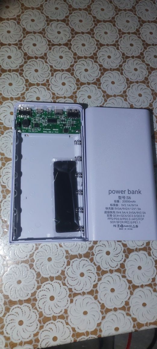 Корпус павербанка (powerbank)  для 6 акумуляторів 18650