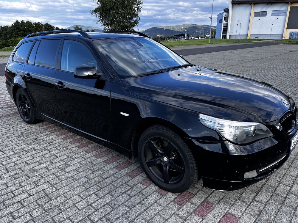 Bmw E61 520d 2.0d 163km lift Android Czarna LCI