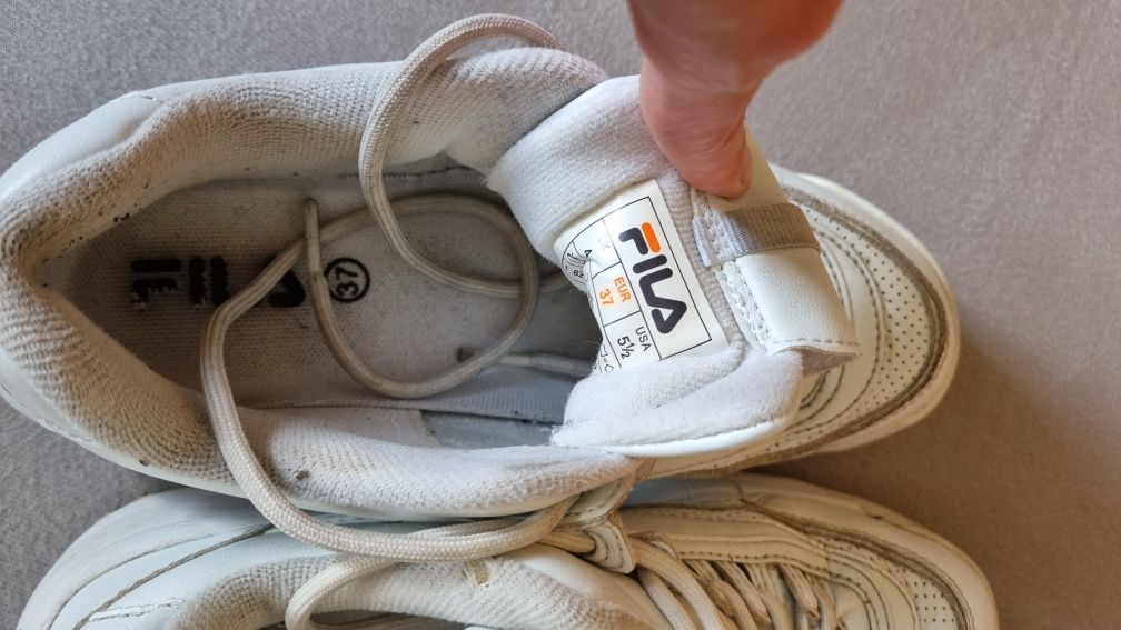 Białe buty Adidasy  Fila r 37