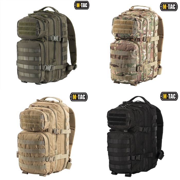 M-TAC РЮКЗАК 20 л. ASSAULT PACK чорний, койот, олива, мультикам