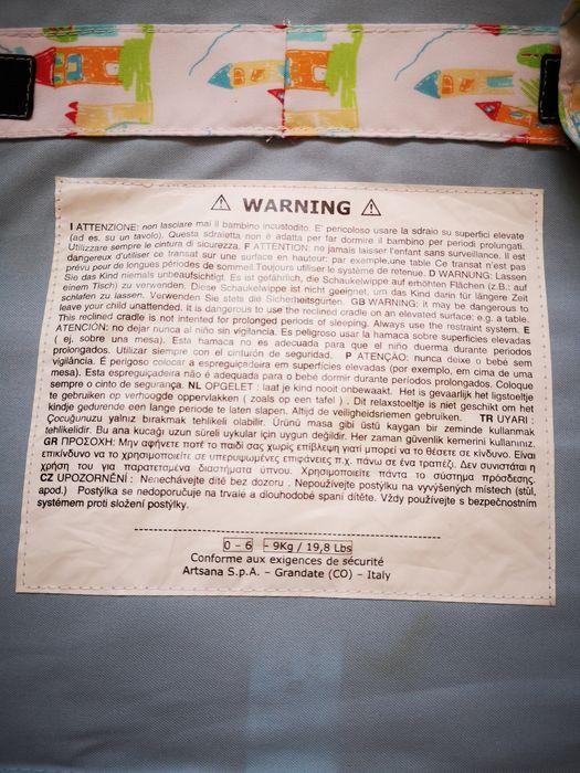 Espreguiçadeira bebé