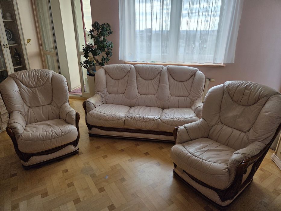 Zestaw wypoczynkowy- skóra