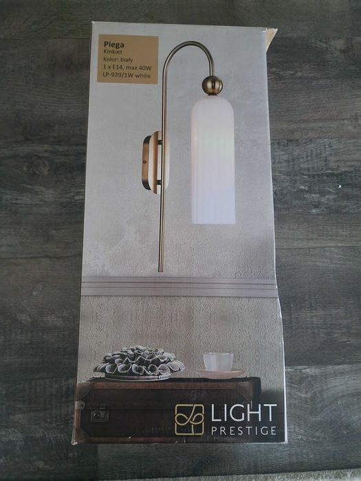Kinkiet, Light Prestige, Piega, biały