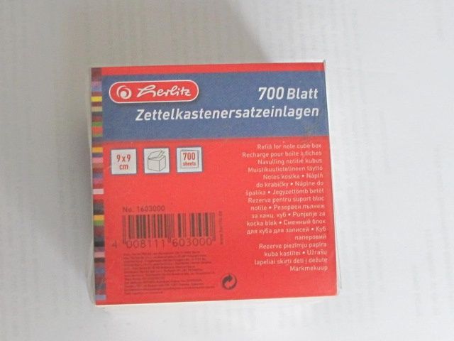 Notes Kostka Herlitz 90x90x70 biała nieklejon