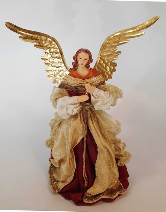 Aniołek w szatach figura szopka betlejemska bożonarodzeniowa 28 cm.