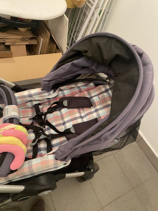 Wózek 2w1 teutonia v2 z akcesoriami plus baza z fotelikiem