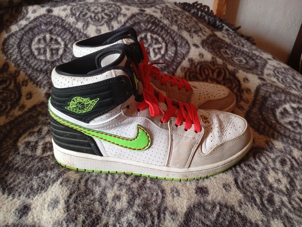 2013 Nike Air Jordan Retro 1 High 93 elétrico verde