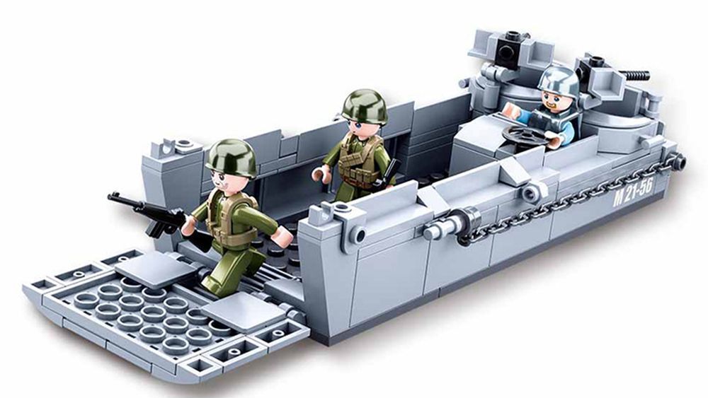 Klocki Wojsko LCVP - Higgins Boat - Barka desantowa