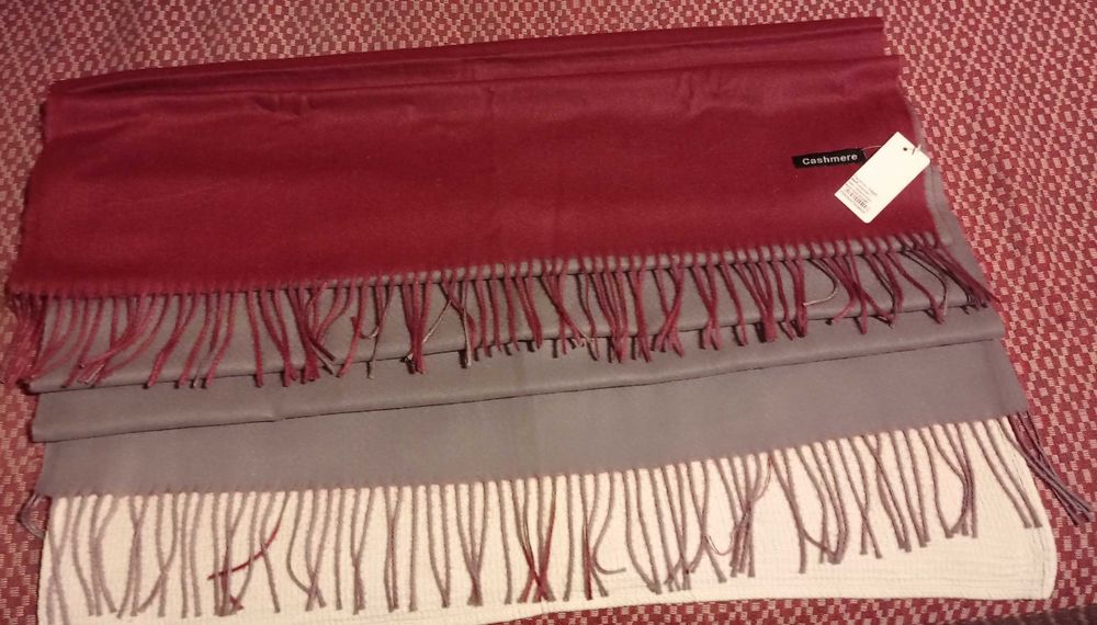 Теплий кашеміровий палантин