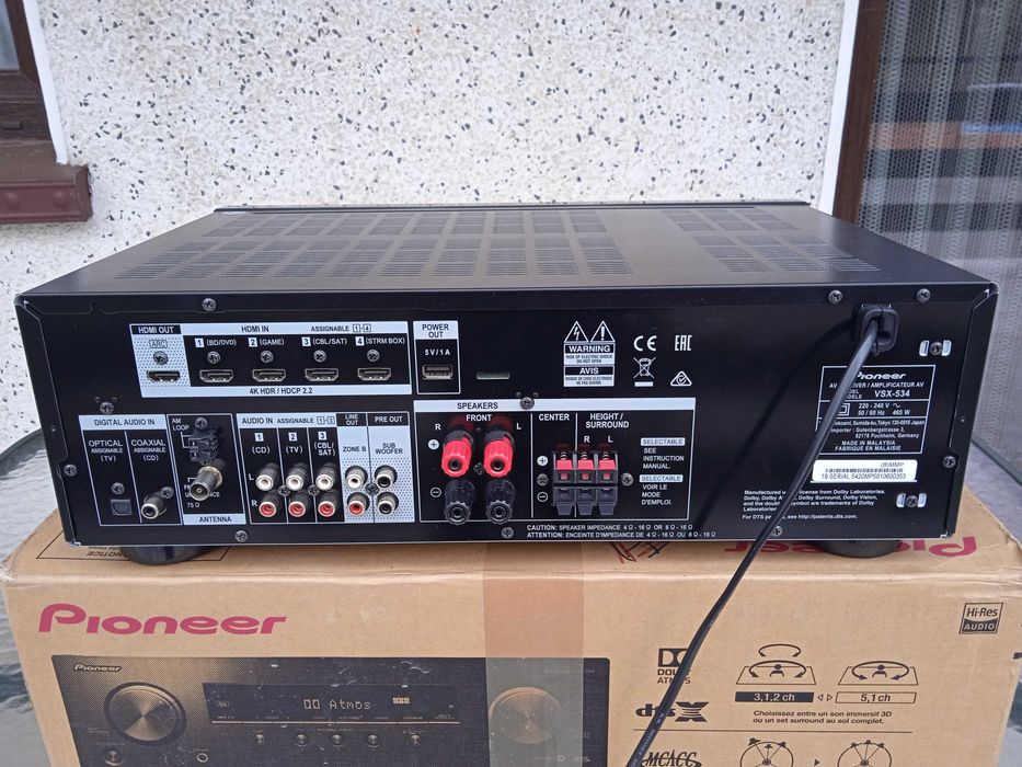Amplituner Pioneer VSX-534 Wi-Fi Bluetooth Atmos