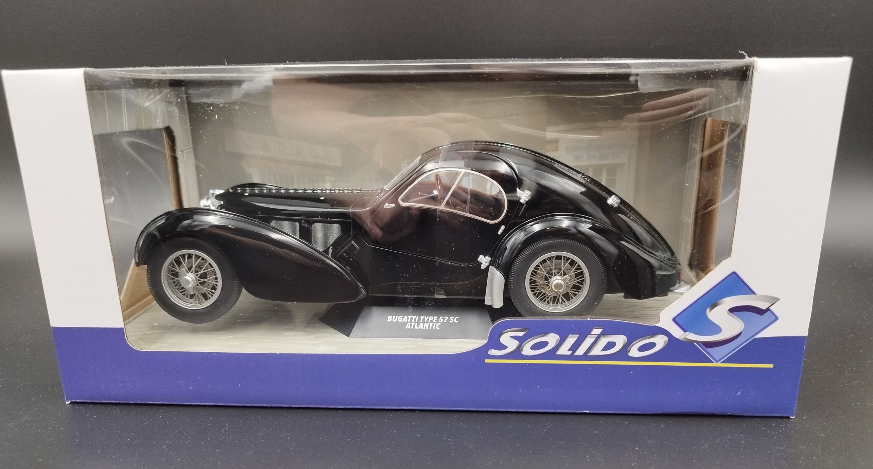 1:18 Solido 1937 Bugatti Type 57 Atlantic Black model nowy