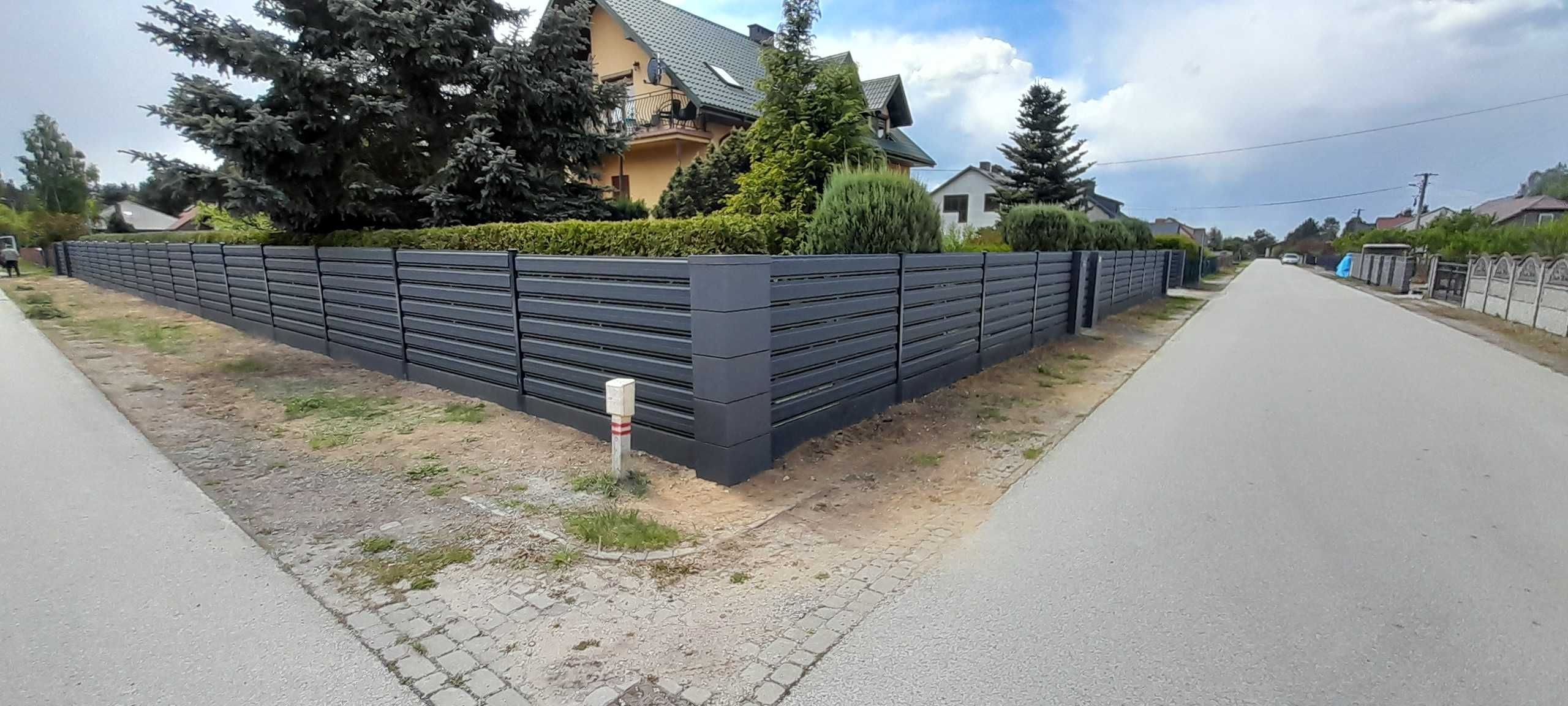 OGRODZENIE sztacheta metalowa panelowe palisada palisadowe