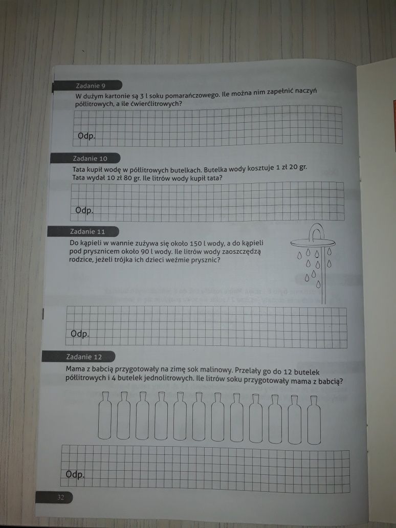 Zadania z treścią klasa 3, matematyka