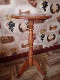 Stary Piękny Drewniany kwietnik stolik