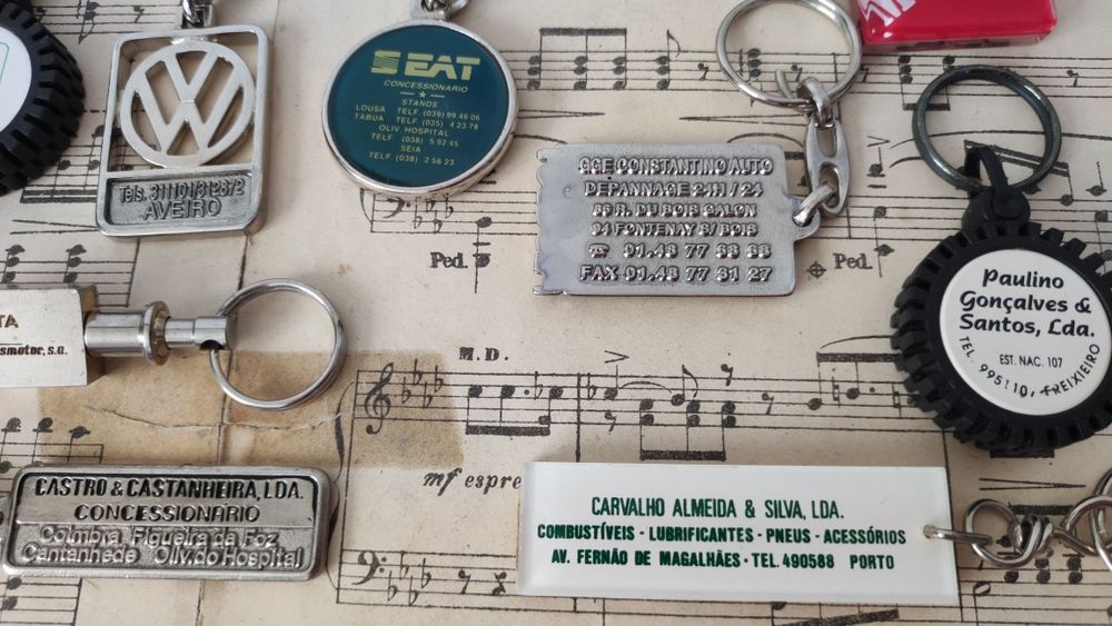 Porta chaves antigos - Marcas de carros