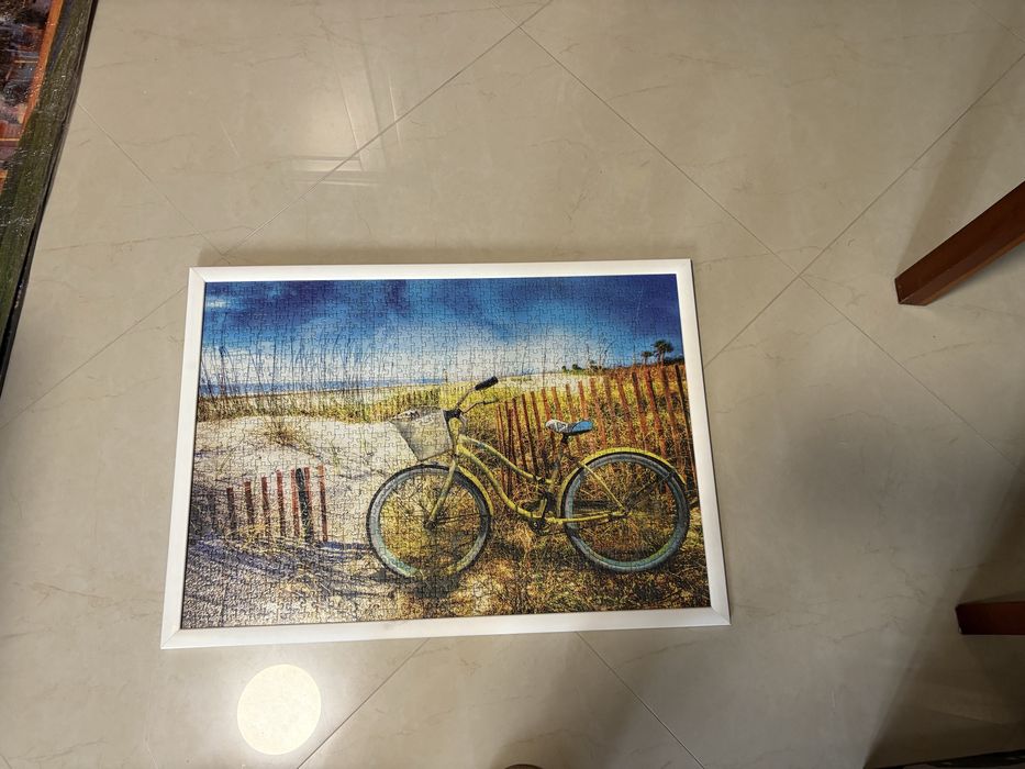 Quadro em puzzle com moldura