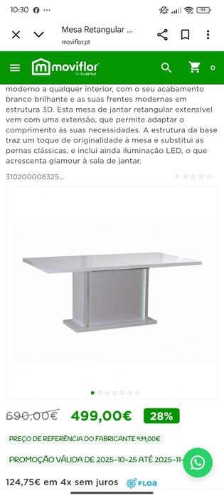 Vendo Mesa Extensível á melhor oferta