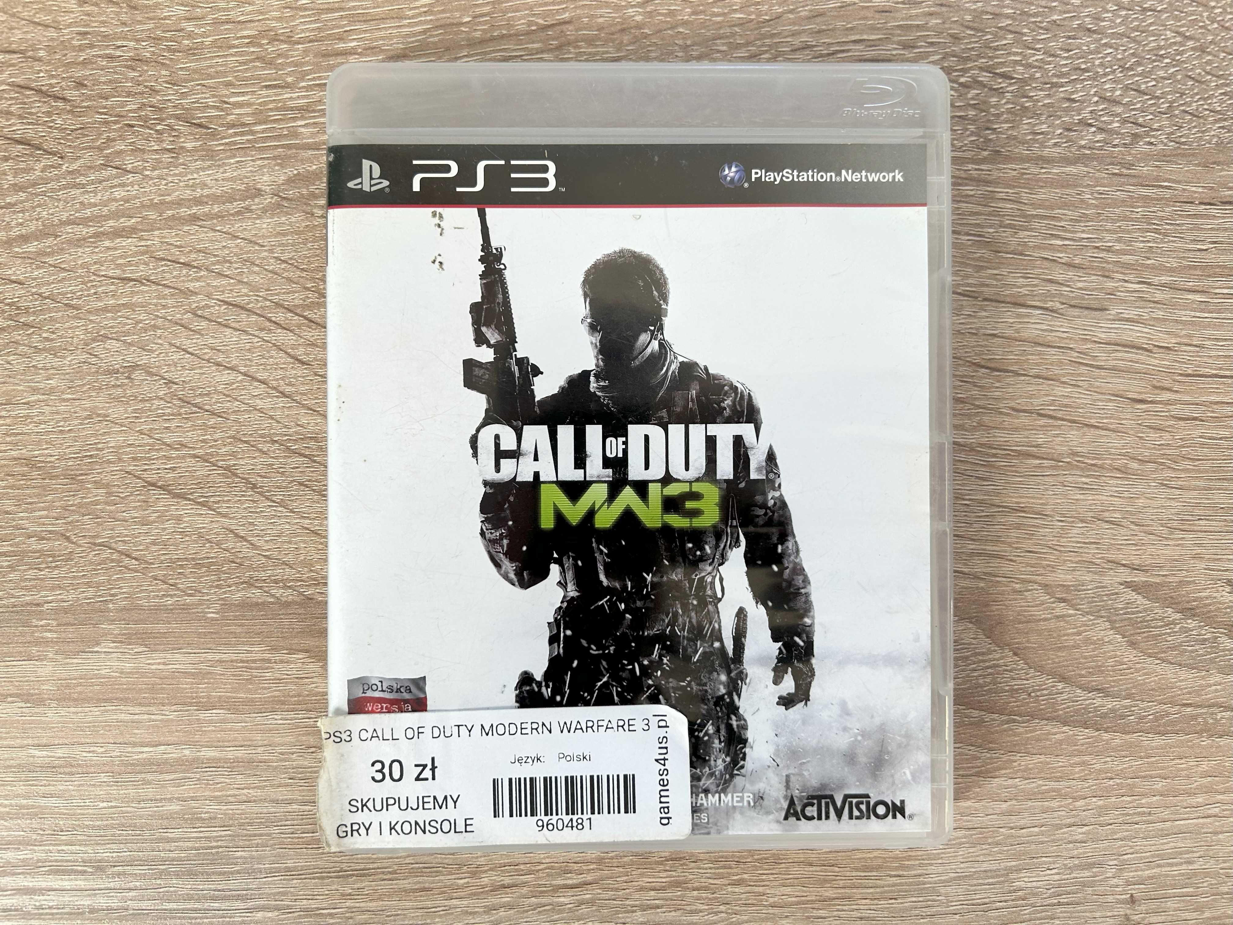 Call of Duty: Modern Warfare 3 - PS3 - PL - stan Używany, sprawny 100%