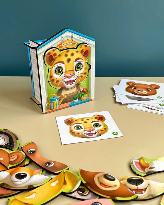 Drewniane puzzle "Zbieraj zwierzęta"