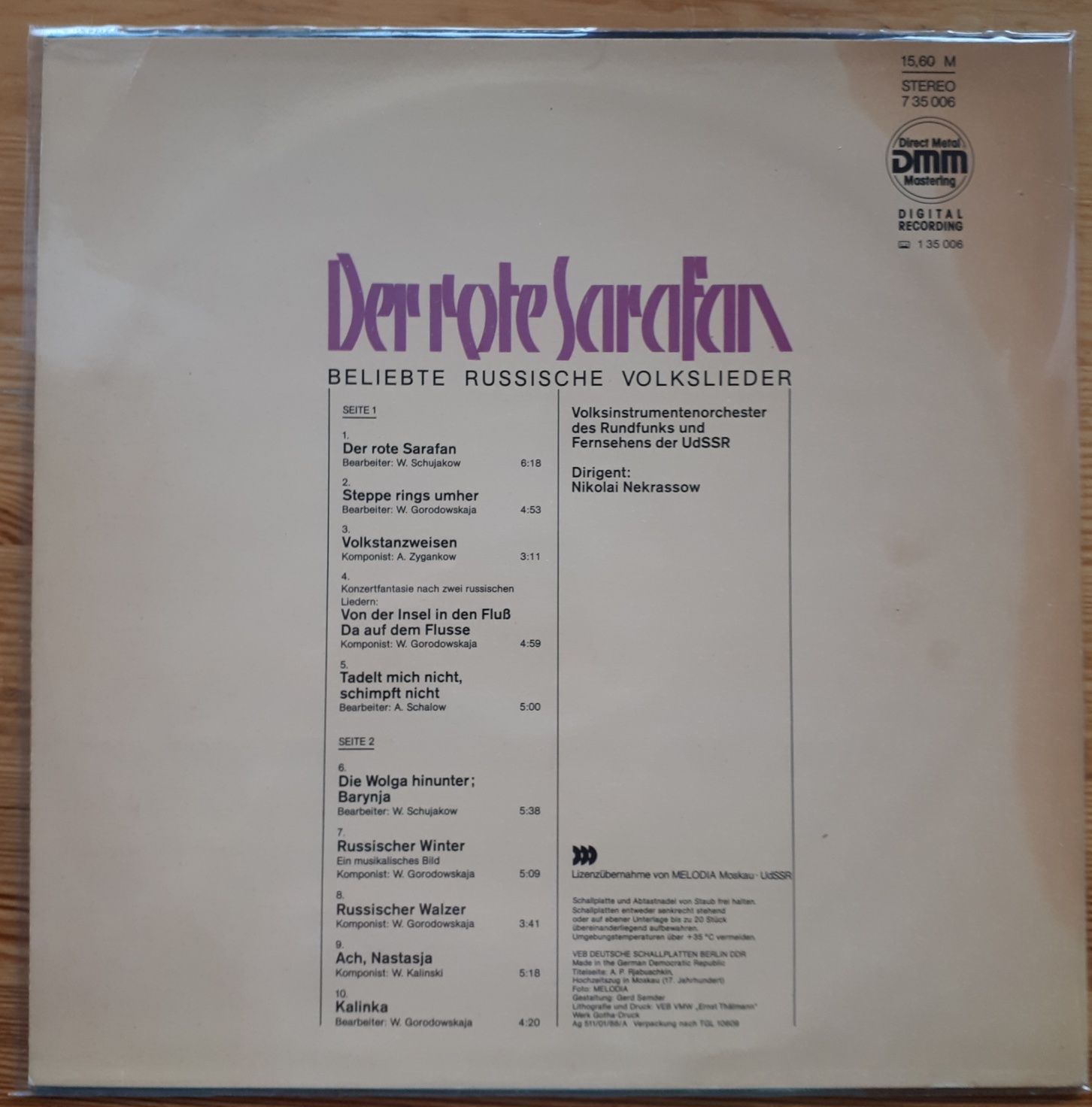 Płyta winyłowa - Der Rote Sarafan, LP, NM/VG+