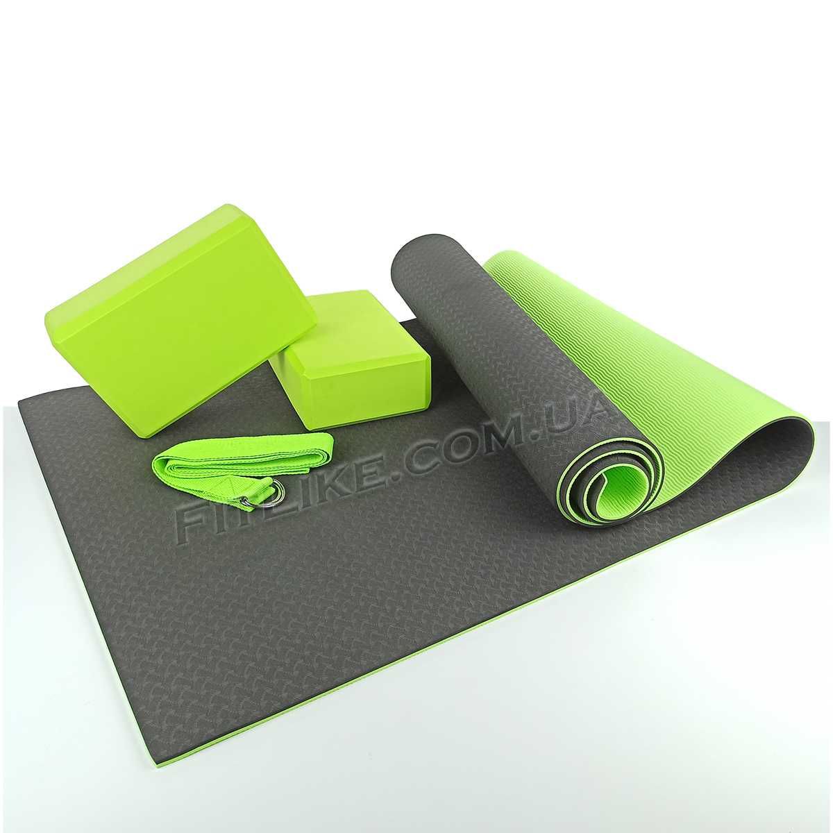 Коврик/килимок Yoga Mat TPE 6 мм каремат для фітнеса/ йоги/пілатеса