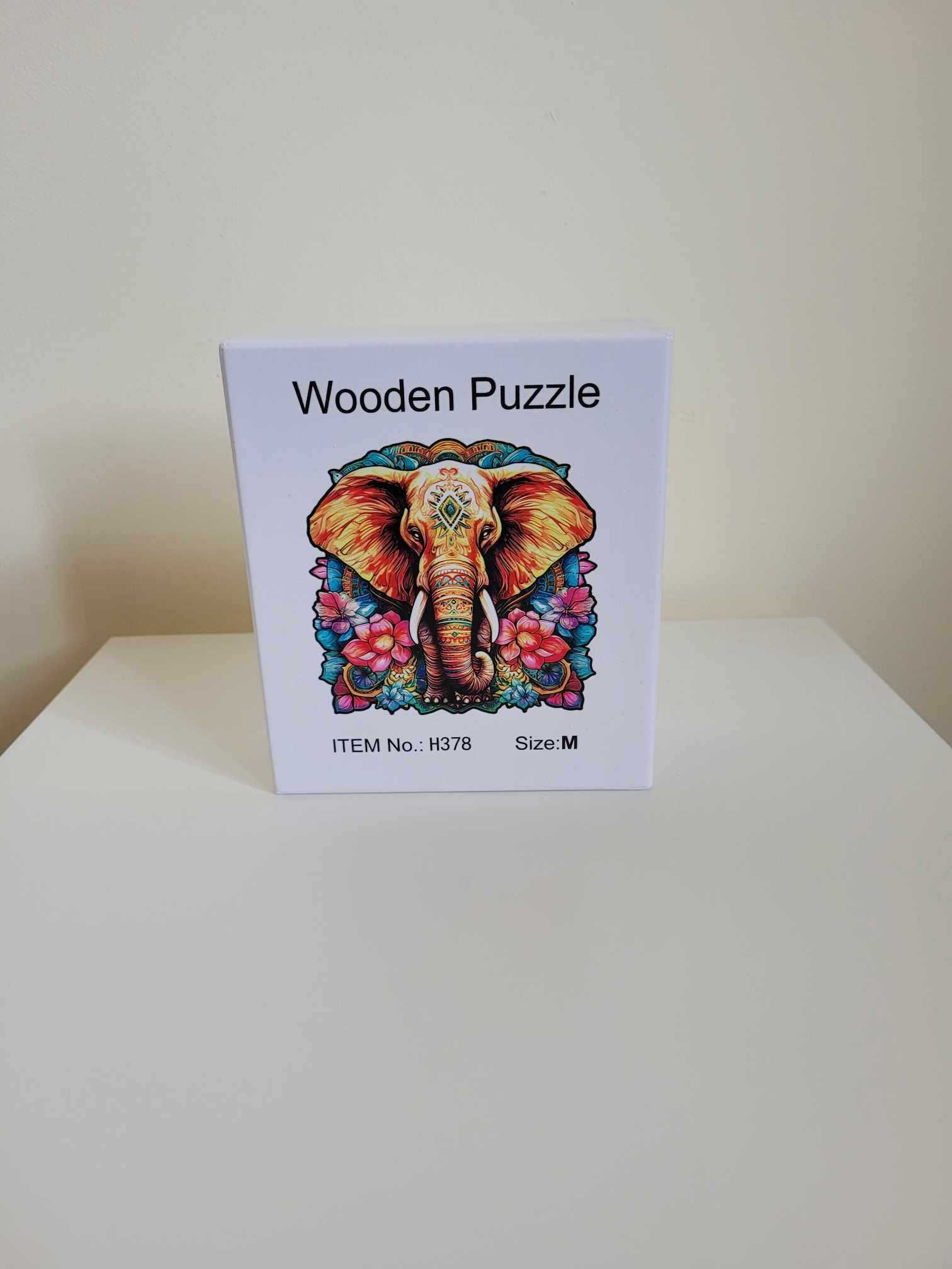 Puzzle 3D Drewniane Układanka dla dzieci i dorosłych - Słoń