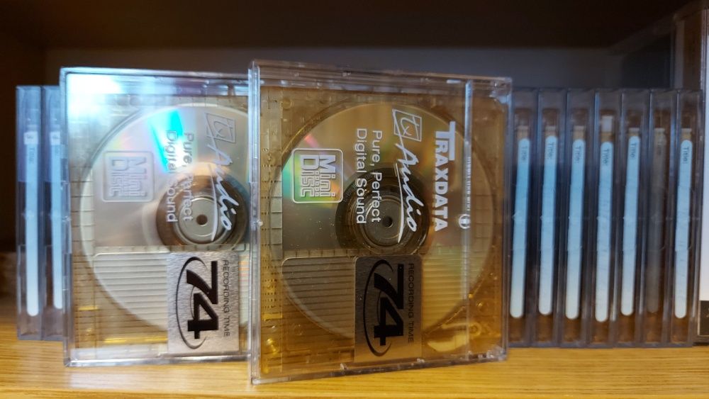 Mini Disc TRAXDATA 74, kolor żólty, Ideał-