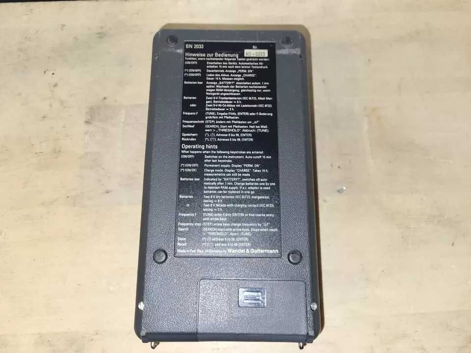Medidor fibra optica WANDEL & GOLTERMANN SPM-33A