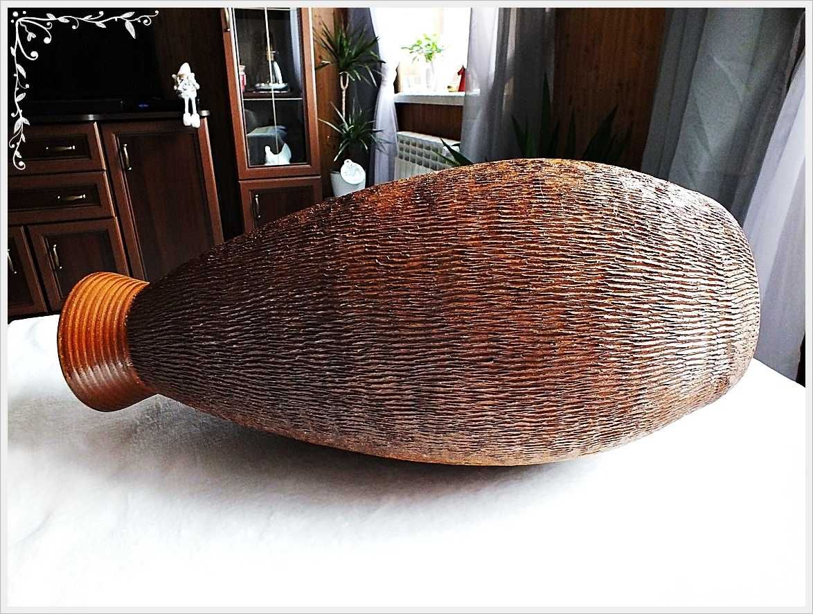 Duży wazon podłogowy gliniany / ceramika Waza 48cm Wysoki