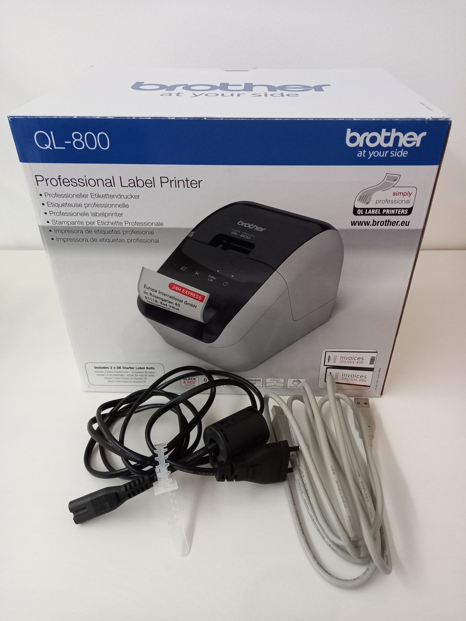 Impressora de etiquetas Brother QL-800 + OFERTA - Com Garantia